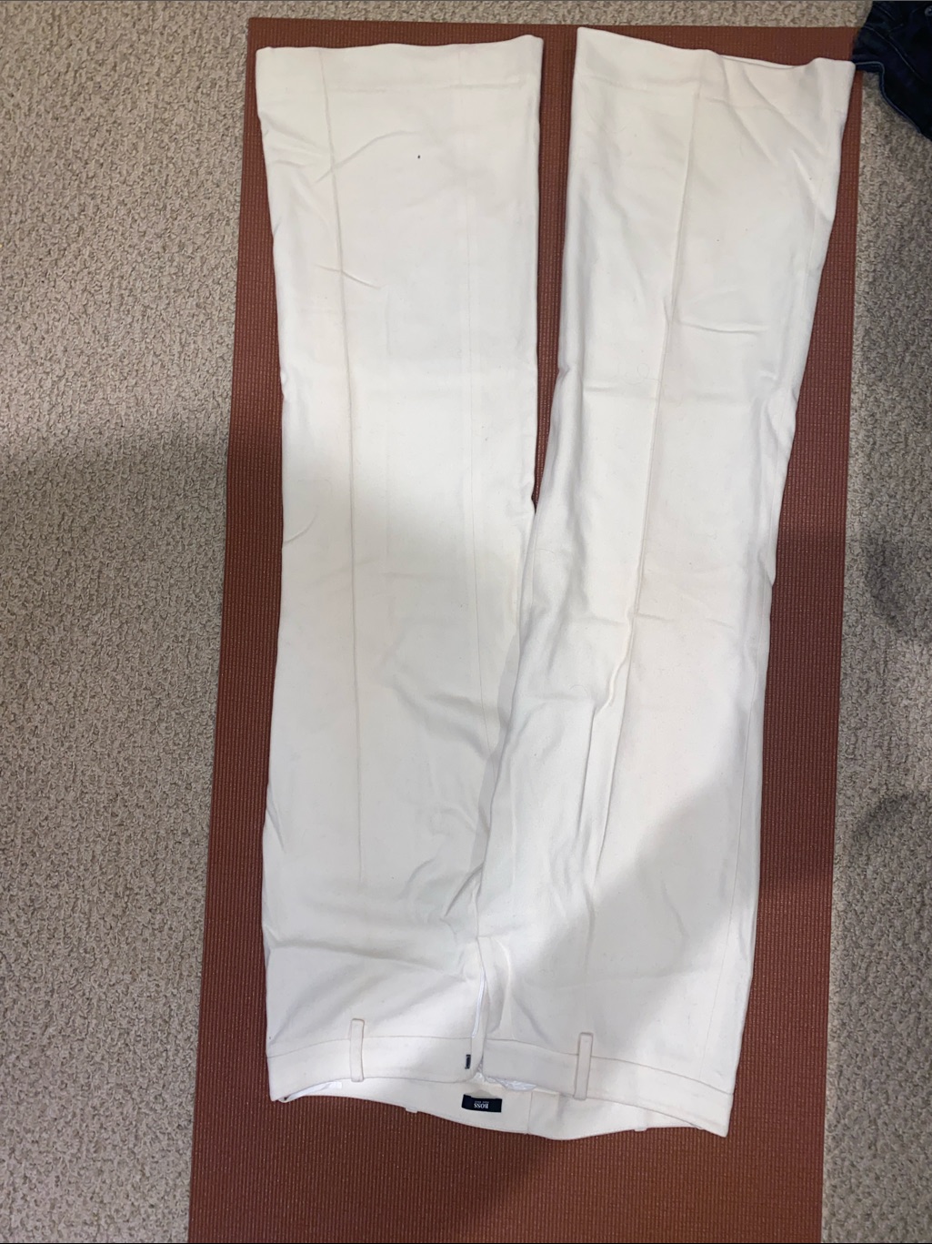 Hugo Boss White Wide-Leg Trousers